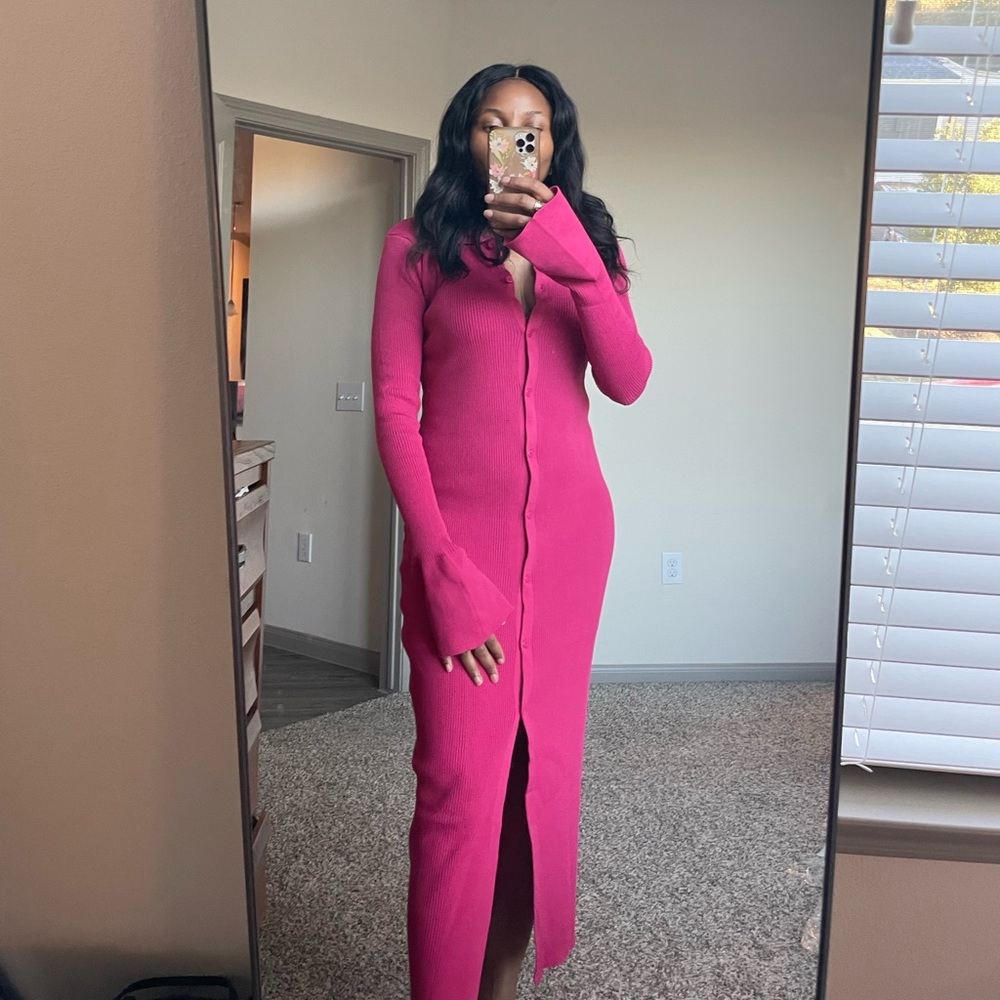 midi sweater dress